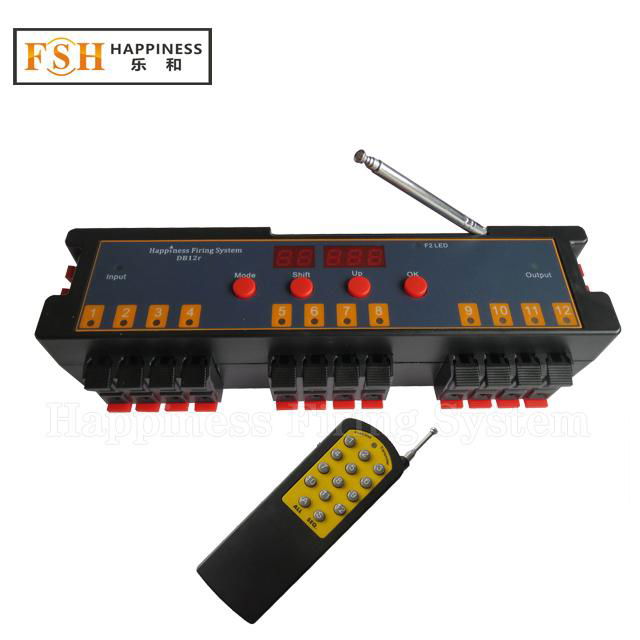  CE,RoHS passed easily programmable 12 channels fireworks firing system