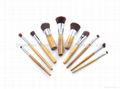 Cosmetic Brush Set - 10 pcs High Quality