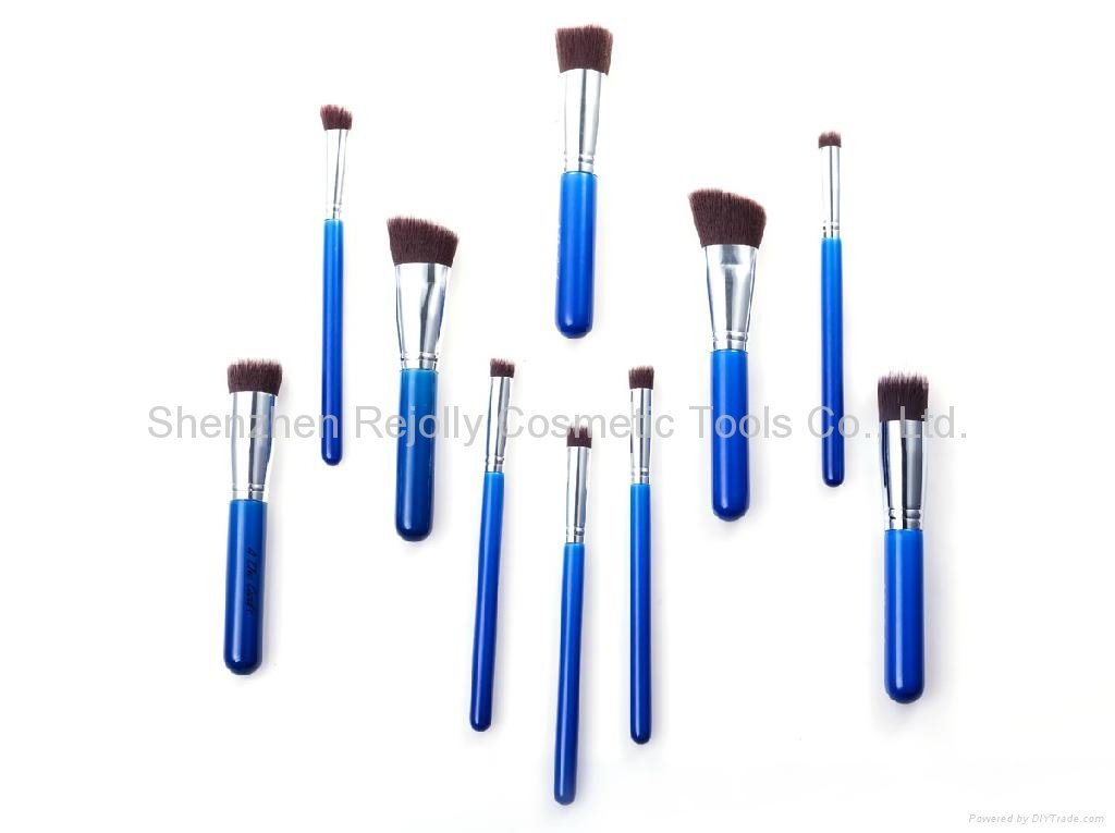 Cosmetic Brush Set - 10 pcs High Quality