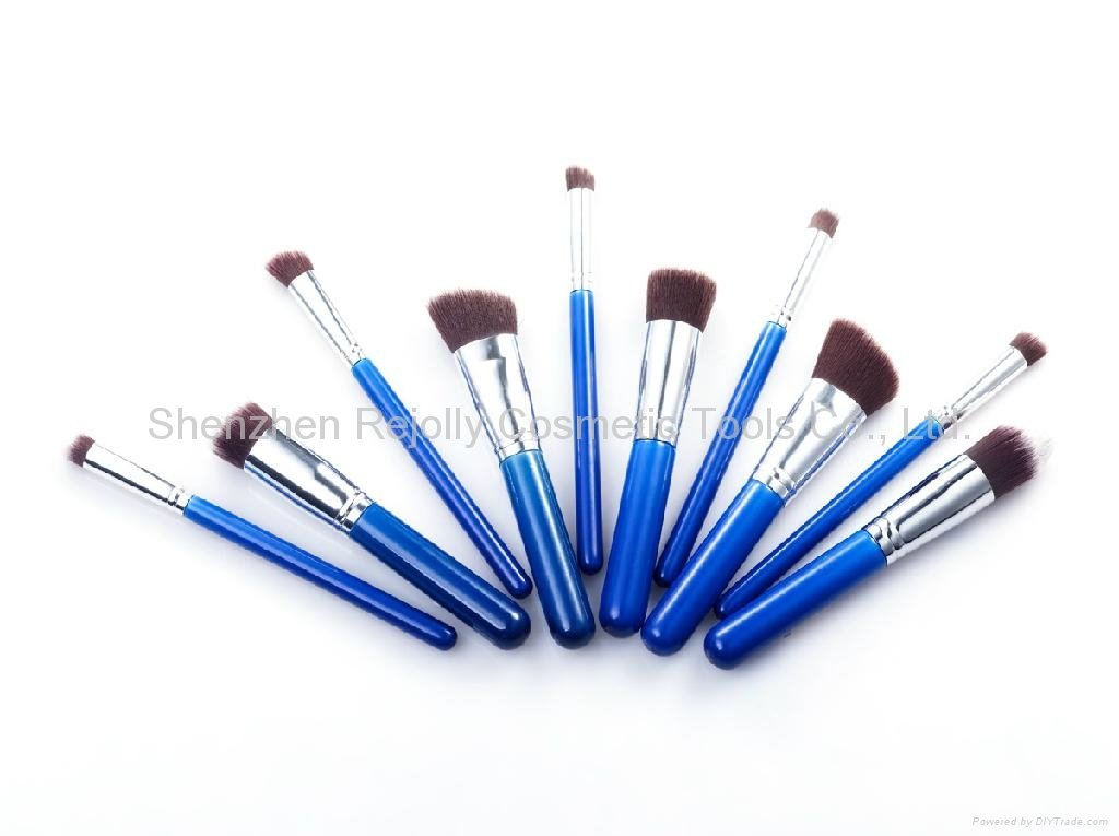 Cosmetic Brush Set - 10 pcs High Quality 2
