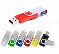 Gift promo 2.0 Swivel USB flash drive with OEM logo Swivel metal memory stick 4