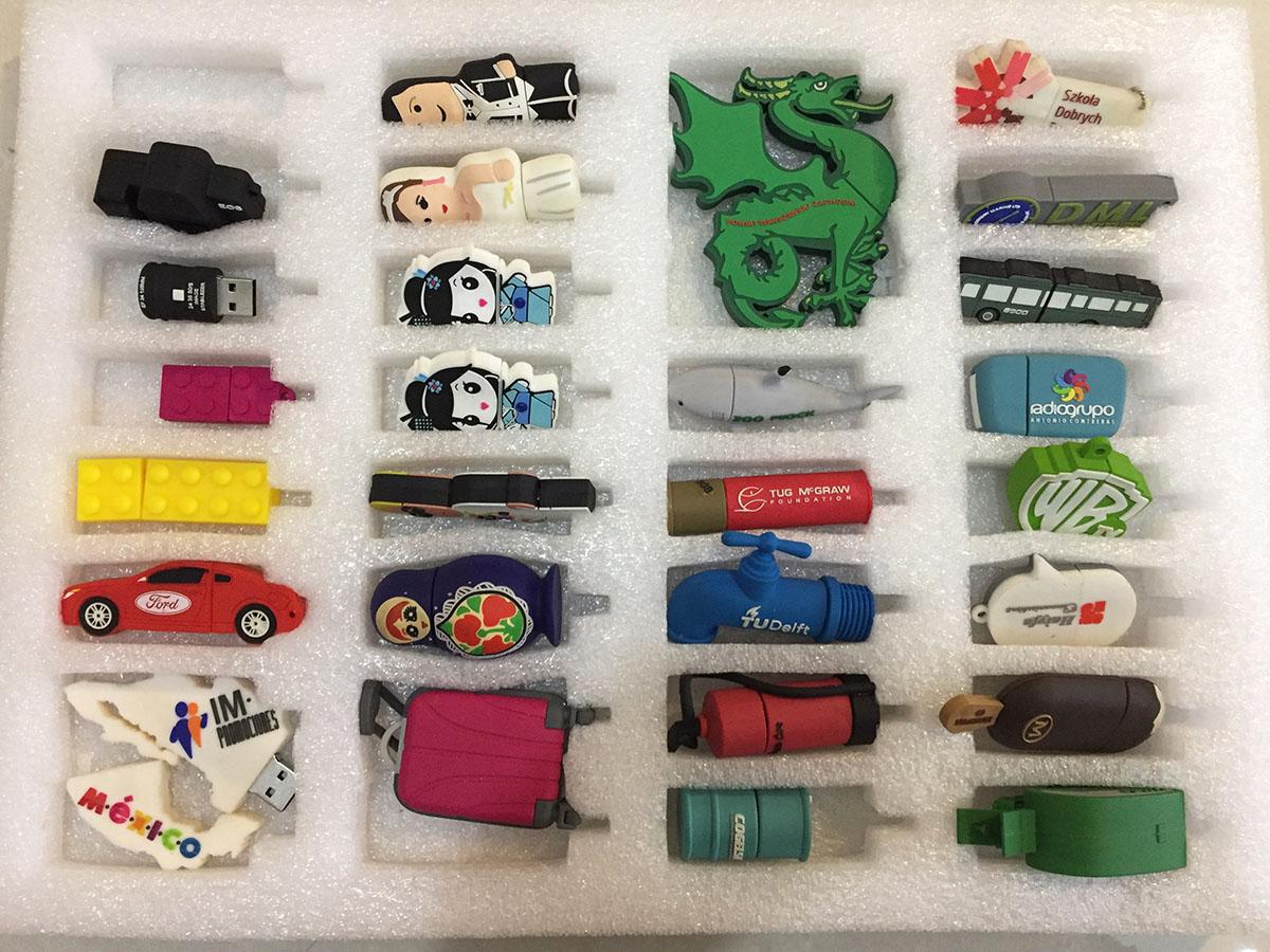 Custom PVC USB flash drive 3D shaped  USB  memory stick 4