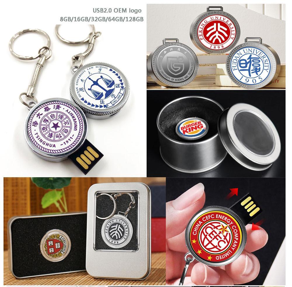 Badge USB  4gb 8gb Usb 2.0 USB pen drive 2