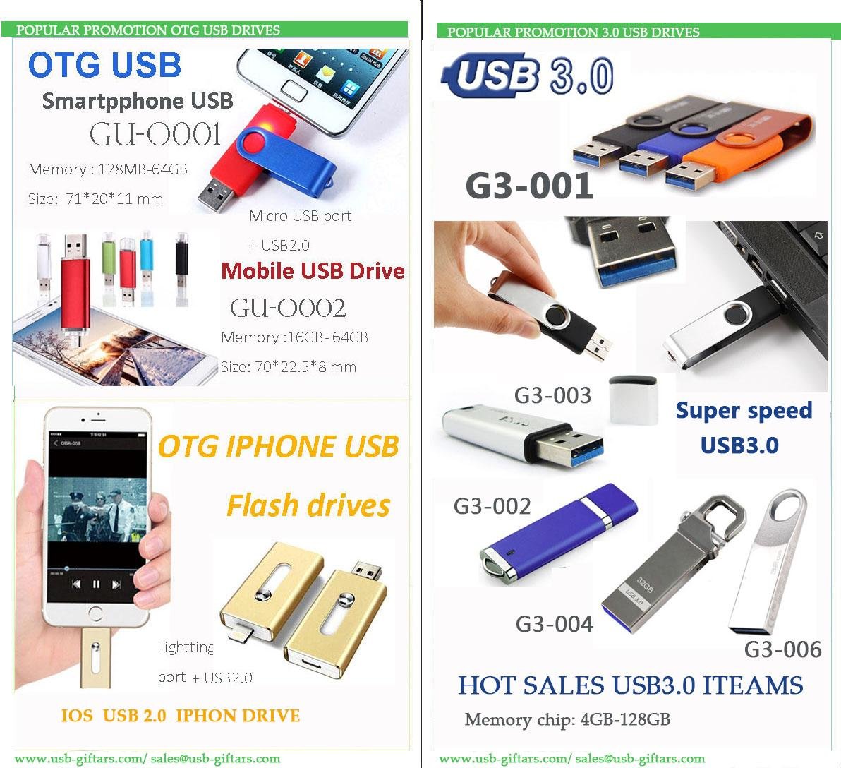 Swivel  Metal USB flash drive USB2.0 USB3.0