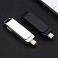 TYPE C USB Flash drive128GB creative exhibition gift metal USB