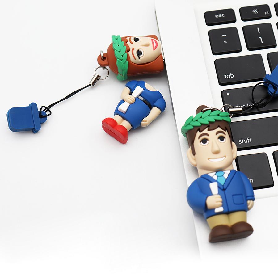 Custom PVC USB flash drive 2D 3D Shaped 3