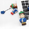 Custom PVC USB flash drive 3D shaped  USB  memory stick