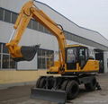 4 WD 13.5 ton wheel hydraulic excavator