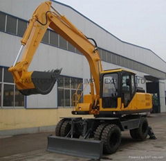 4 WD 13.5 ton wheel hydraulic excavator with YC engine