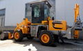 Hydraulic transmission mini backhoe loader with cab 