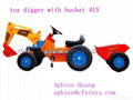 hot sale children ride on car 4 wheel bike toy digger trailier 1