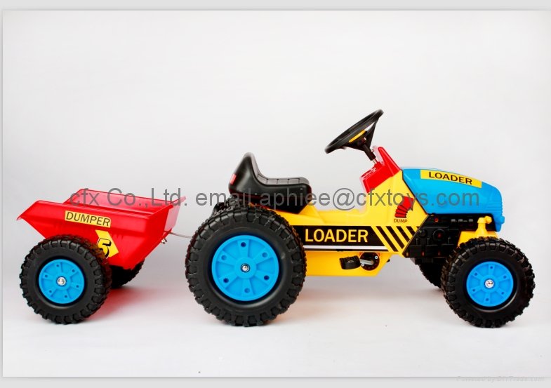 mini car kis pedal car toy trailer truck go kart car 411 3