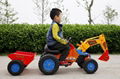 hot sale children ride on car 4 wheel bike toy digger trailier 4