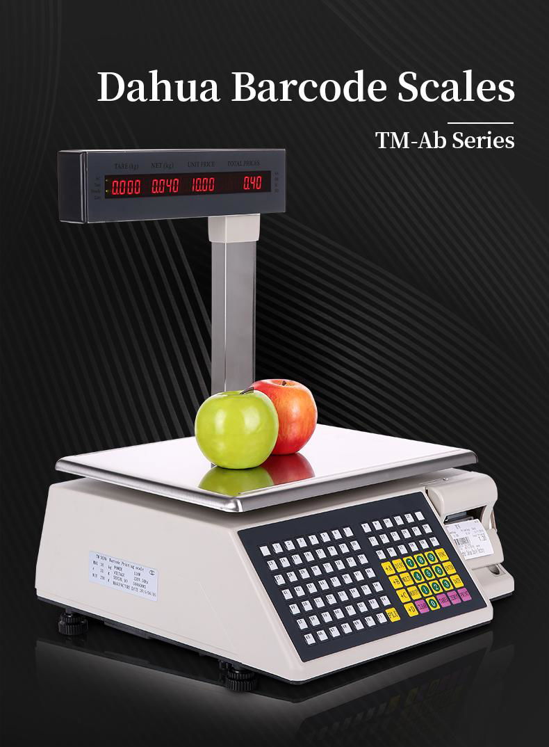 Dahua TM-Ab barcode scale English label scale supermarket scale weighing scale  4