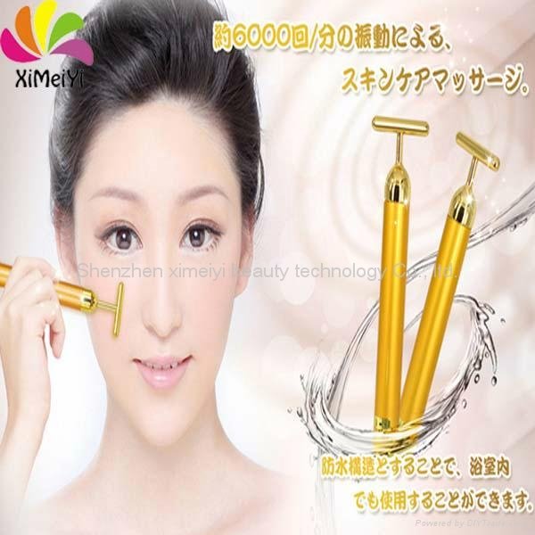 Anti-wrinkle mini vibration 24k gold beauty bar 2