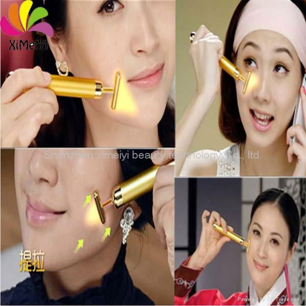 Anti-wrinkle mini vibration 24k gold beauty bar 5