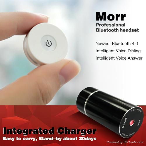 Best Mini Headset Bluetooth Earphone V4.0 Wireless with Charger Morr GP831 