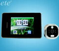 night vision digital wired intercom lcd door bell ring with camera