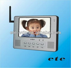 7 inch color 2.4ghz digital wireless intercom competition video door phone