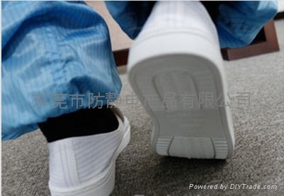 白色條紋防靜電中巾鞋 2