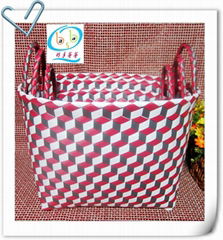 The elliptical shape storage basket three-piece three-dimensional pattern