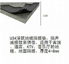 U34浮筑樓板隔音減震軟木墊