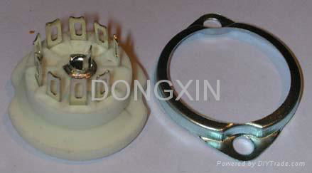 GZC9-F-1(GZC9-F-1-G) 9-pin ceramic tube socket