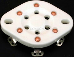 GZC6-1(GZC6-1-G) 6-pin plain ceramic socket