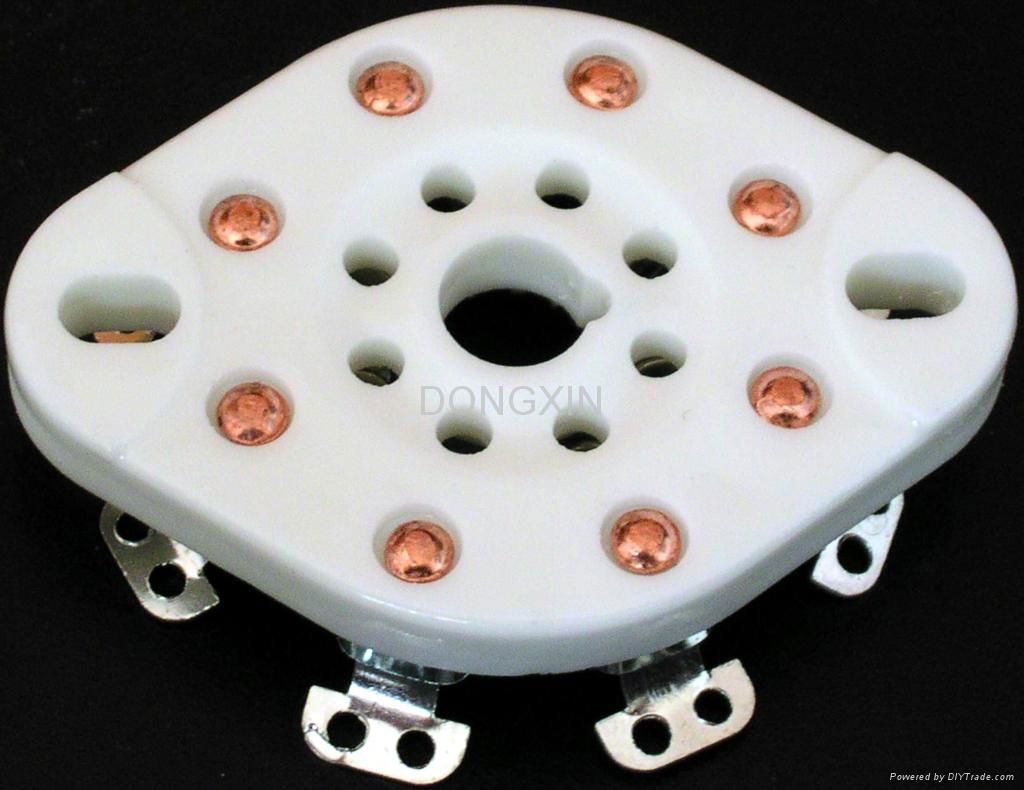 GZC8-NS(GZC8-NS-G) 8-pin plain ceramic socket
