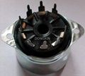 PCP9-Y-1 9-pin bakelite socket with shield base 1