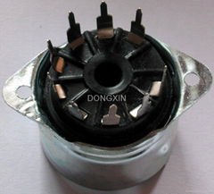 PCP9-Y-1 9-pin bakelite socket with shield base