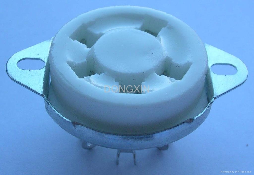 GZC5-C-2(GZC5-C-2-G) 5-pin ceramic tube socket