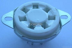 GZC7-C-2(GZC7-C-2-G) 7-pin ceramic tube socket