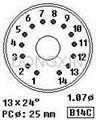 GZC14-F-A(GZC14-F-A-G) 14脚陶瓷管座 4