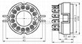GZC14-Y(GZC14-Y-G) 14脚陶瓷管座  3