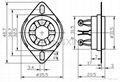 GZC6-C-2(GZC6-C-2-G) 六脚电子管座