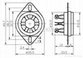 GZC6-C-1(GZC6-C-1-G) 六脚电子管座 3