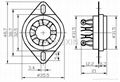 GZC7-C-1(GZC7-C-1-G) 七脚陶瓷管座