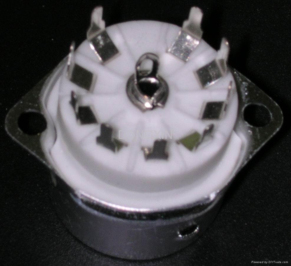 GZC9-F-Y1 9-pin ceramic socket with shield base 1