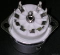 GZC9-F-Y1 9-pin ceramic socket with shield base