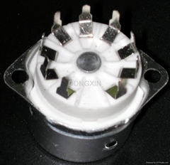 GZC9-F-Y 9-pin ceramic socket with shield base