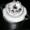 GZC9-F-B(GZC9-F-B-G) 9-pin ceramic socket with shield base