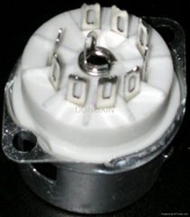 GZC9-F-A(GZC9-F-A-G) 9-pin ceramic socket with shield base