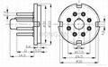 S8AEH 8-pin phenolic tube base