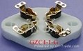 GZC4-1(GZC4-1-G) 4-pin plain ceramic socket 3