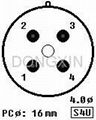 GZC4-1B(GZC4-1B-G)4-pin medium bayonet ceramic socket