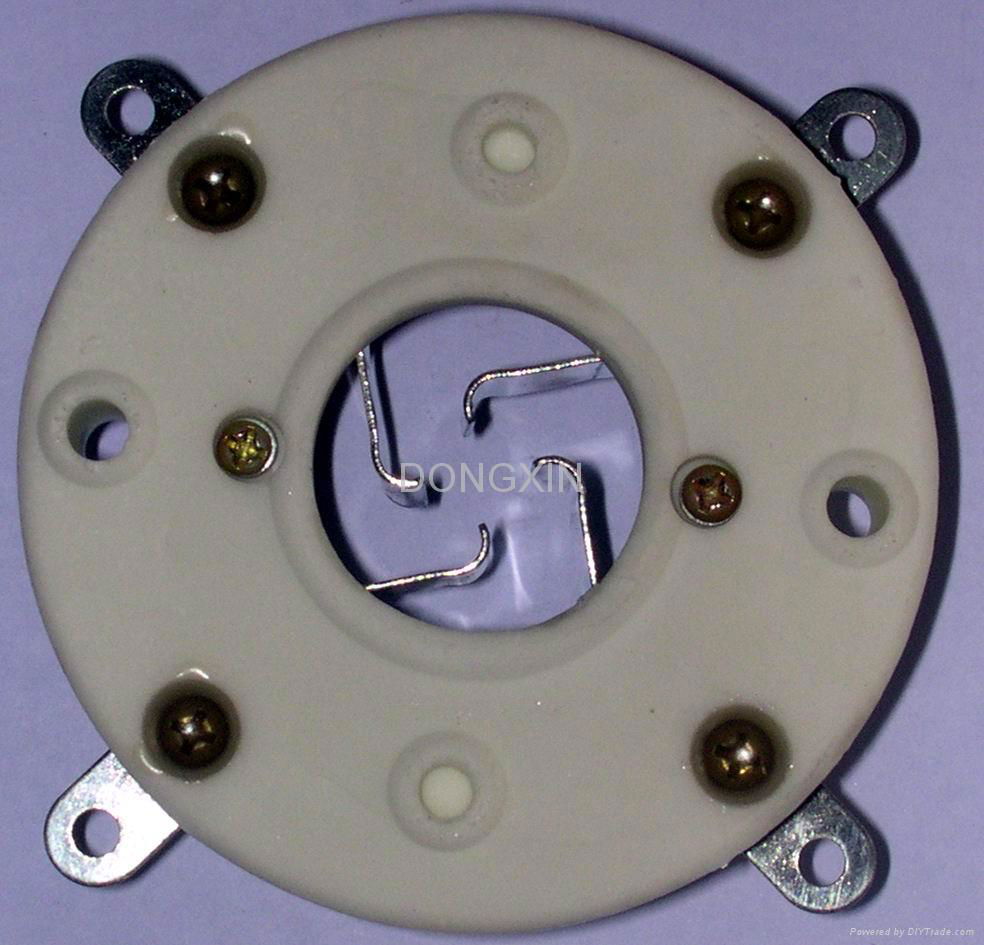 GZC4-3B(GZC4-3B-G)4-pin jumbo bayonet ceramic socket 2