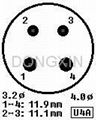 811R(811R-G) 4-pin ceramic tube base