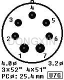 GZC7-A(GZC7-A-G) 7-pin ceramic socket 5