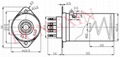 GZC7-F-B-55 7-pin ceramic tube socket with shield